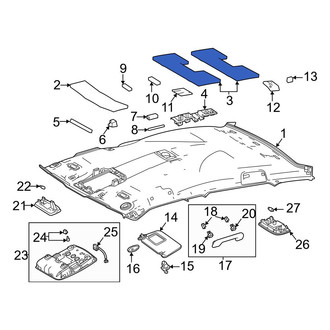 Toyota OE - Center Rear Headliner Insulator