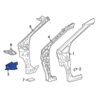 Toyota OE - Front Left Upper Body A-Pillar Reinforcement