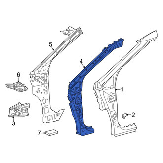 Toyota OE - Front Left Lower Body A-Pillar Reinforcement