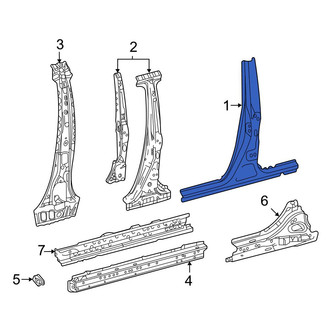 Toyota OE - Center Left Body B-Pillar and Rocker Panel