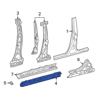 Toyota OE - Left Rocker Panel Reinforcement