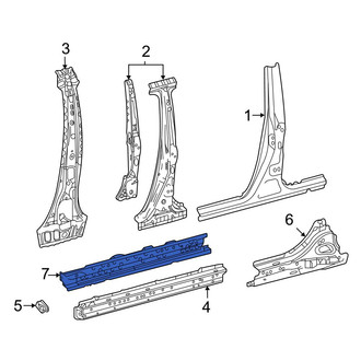 Toyota OE - Left Inner Rocker Panel