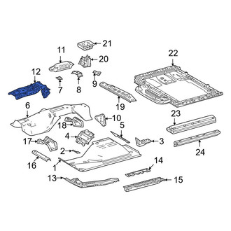 Toyota OE - Center Left Floor Pan Reinforcement