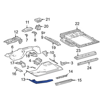 Toyota OE - Front Left Floor Pan Reinforcement