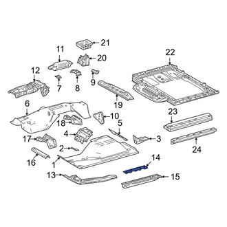 Toyota OE - Rear Left Floor Pan Reinforcement