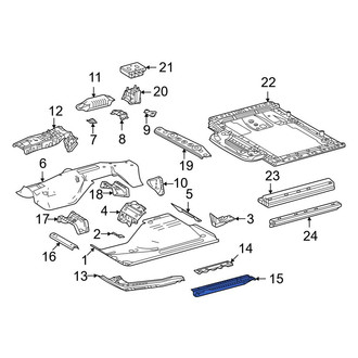 Toyota OE - Front Lower Floor Pan Reinforcement
