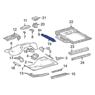Toyota OE - Floor Pan Crossmember