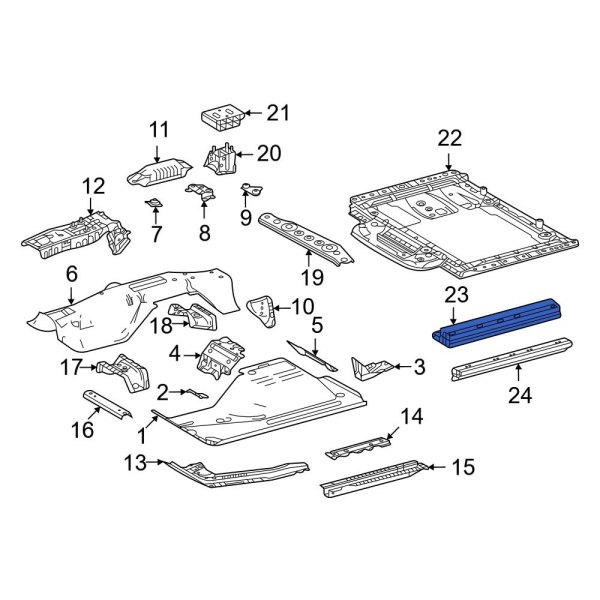 Floor Side Rail Brace