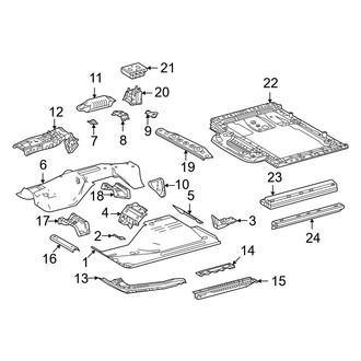 Toyota OE - Pillars, Rocker & Floor - Floor & Rails