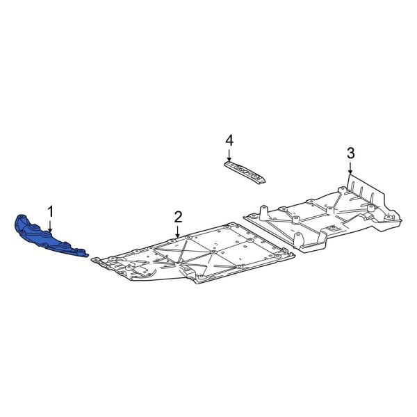 Toyota OE 5144262010 Front Floor Pan Splash Shield