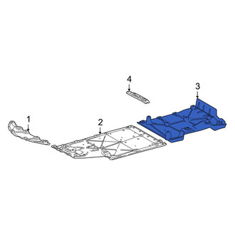 Toyota OE - Rear Left Floor Pan Splash Shield
