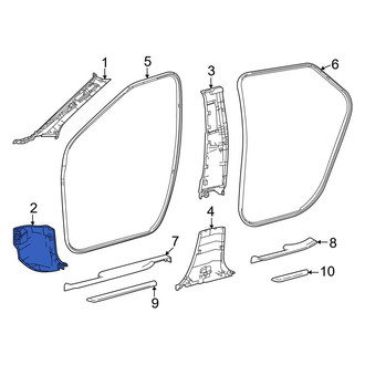 Toyota OE - Front Left Lower Kick Panel Trim
