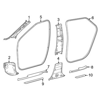 Toyota OE - Pillars, Rocker & Floor - Interior Trim