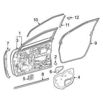 Toyota OE - Front Door - Door & Components