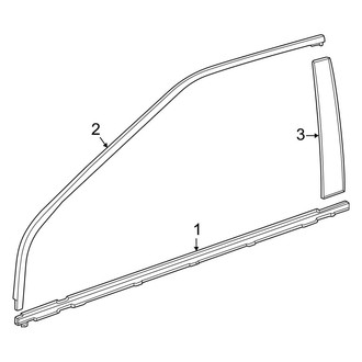 Toyota OE - Front Door - Exterior Trim