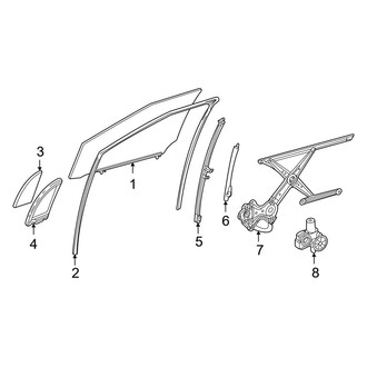 Toyota OE - Front Door - Glass & Hardware