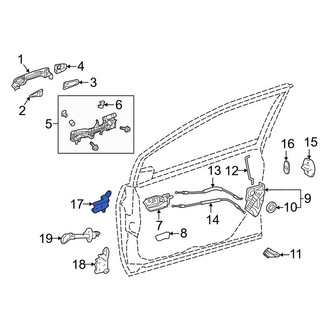 Toyota OE - Front Left Upper Door Hinge