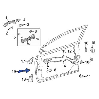 Toyota OE - Front Left Door Check