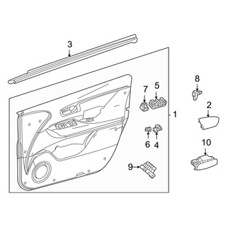 Toyota OE - Front Door - Interior Trim