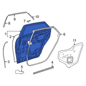Toyota OE - Rear Left Door Shell