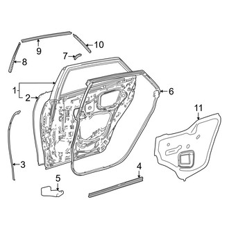 Toyota OE - Rear Door - Door & Components