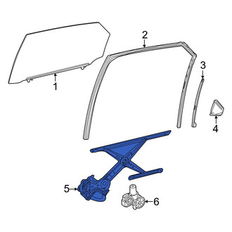 Toyota OE - Front Left Window Regulator