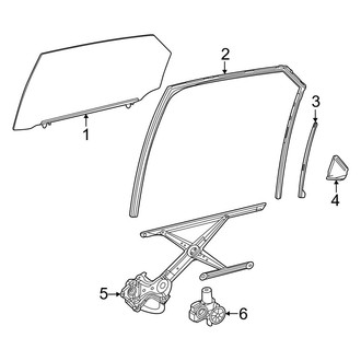 Toyota OE - Rear Door - Glass & Hardware