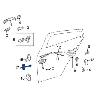Toyota OE - Rear Left Door Check