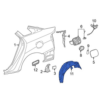 Toyota OE - Rear Left Quarter Panel Splash Shield