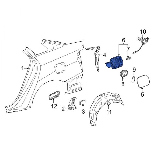 Fuel Filler Housing