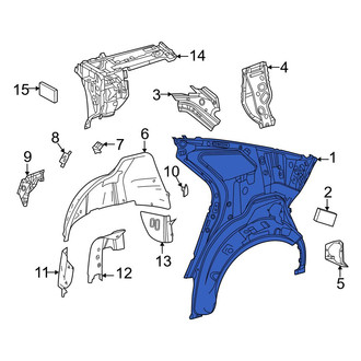 Toyota OE - Rear Left Inner Quarter Panel