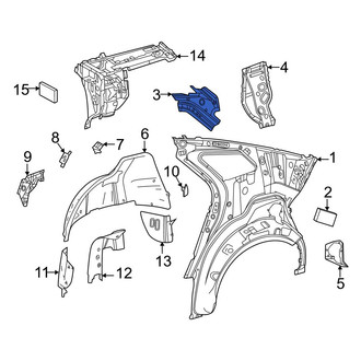Toyota OE - Rear Left Upper Quarter Panel Reinforcement