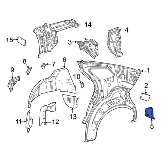 Toyota OE - Rear Left Lower Quarter Panel Reinforcement