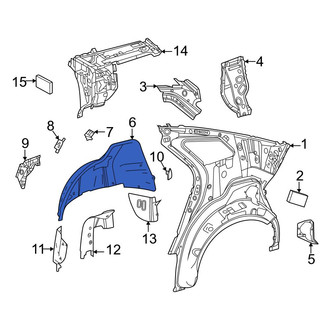 Toyota OE - Rear Left Inner Wheel Housing Side Panel