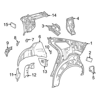 Toyota OE - Quarter Panel - Inner Structure
