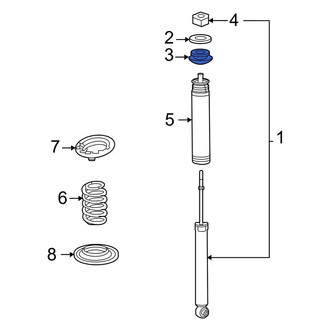 Toyota OE - Suspension Shock Absorber Mount Insulator