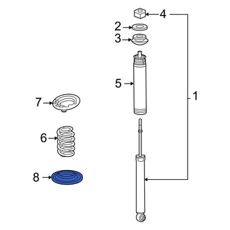 Toyota OE - Rear Lower Coil Spring Insulator