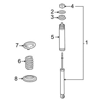 Toyota OE - Rear Suspension - Shocks & Components