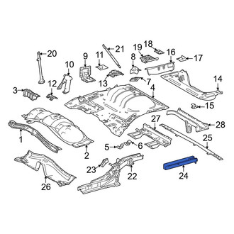 Toyota OE - Rear Left Frame Rail End