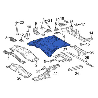 Toyota OE - Rear Center Floor Pan