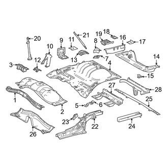 Toyota OE - Rear Body & Floor - Floor & Rails