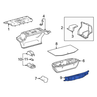 Toyota OE - Rear Trunk Trim Scuff Plate