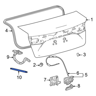 Toyota OE - Trunk Lid Lift Support