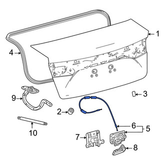Toyota OE - Rear Deck Lid Release Cable