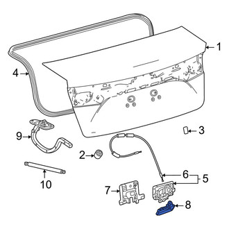Toyota OE - Rear Deck Lid Striker