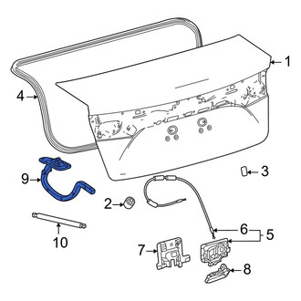 Toyota OE - Rear Left Deck Lid Hinge