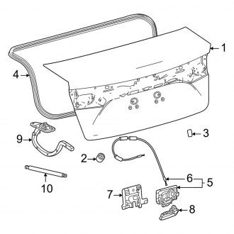 2019 Toyota Mirai Trunk & Tailgate Seals — CARID.com