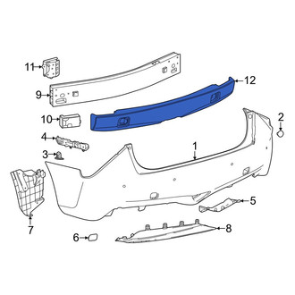 Toyota OE - Rear Bumper Impact Absorber