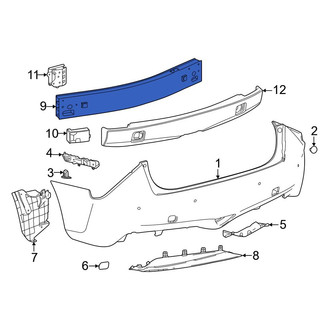 Toyota OE - Rear Bumper Impact Bar