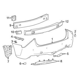 Toyota OE - Rear Bumper - Bumper & Components